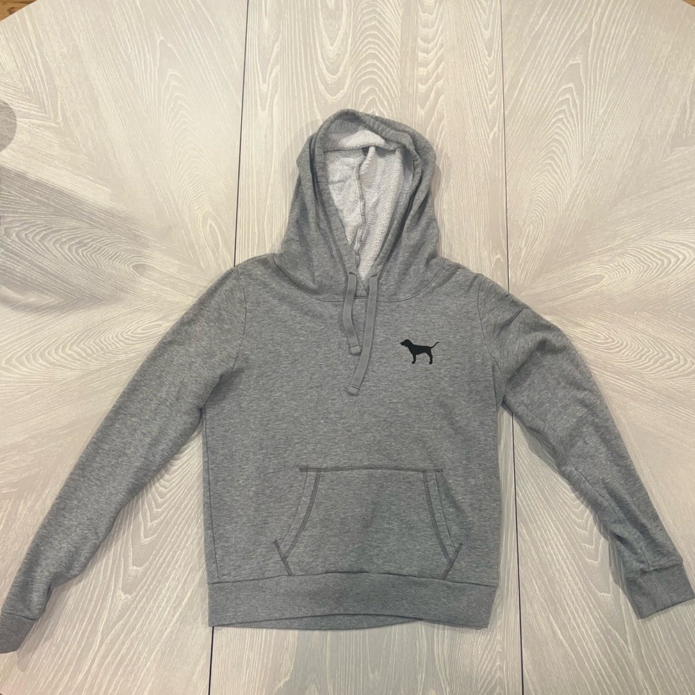 PINK Gray Hoodie